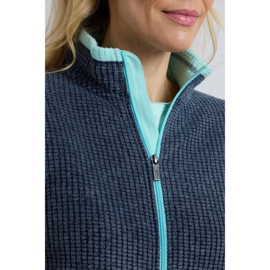 Weird Fish Dames/Dames Ariana Grid Eco Friendly Full Zip Fleecejack (Rijke marine) - Image 5
