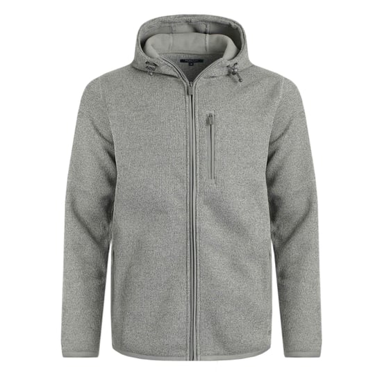 Weird Fish Heren Lockie Gebonden Volledige Rits Fleece Jas (Limestone) - Image 1