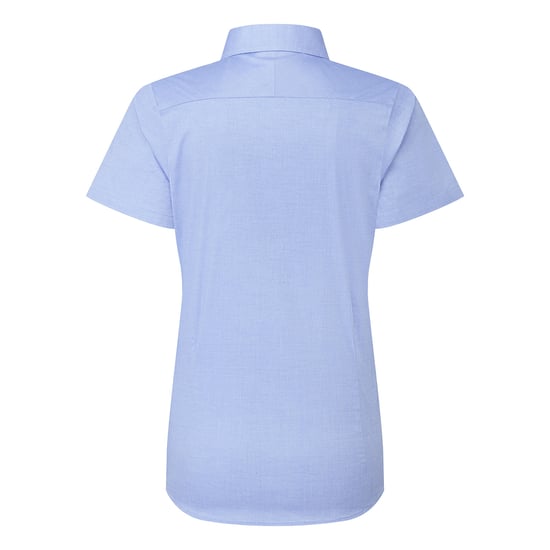 Premier Dames/Dames Supreme Oxford Formeel Overhemd Met Korte Mouwen (Oxford Blauw) - Image 2