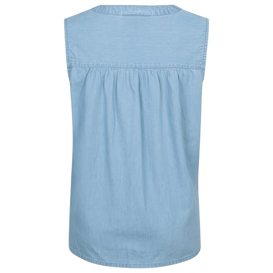 Mountain Warehouse Dames/Tussen Toscane Chambray Mouwloze Shirt (Lichtblauw) - Image 2