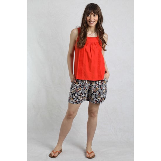 Weird Fish Dames/Dames Chelle Organic Cotton Square Neck Vest Top (Tango rood) - Image 3