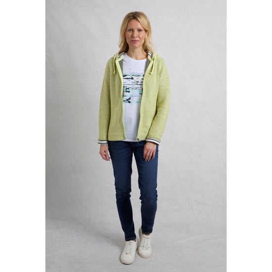 Weird Fish Dames/Dames Chicoa Macaroni Full Zip Hoodie (Selderij) - Image 3