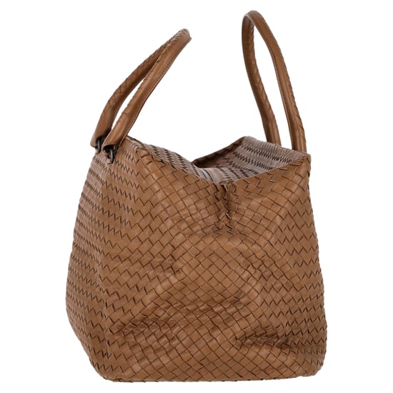 Bottega Veneta Intrecciato Brick Schoudertas in Bruin Leer - Image 2