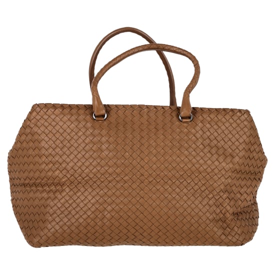 Bottega Veneta Intrecciato Brick Schoudertas in Bruin Leer - Image 3
