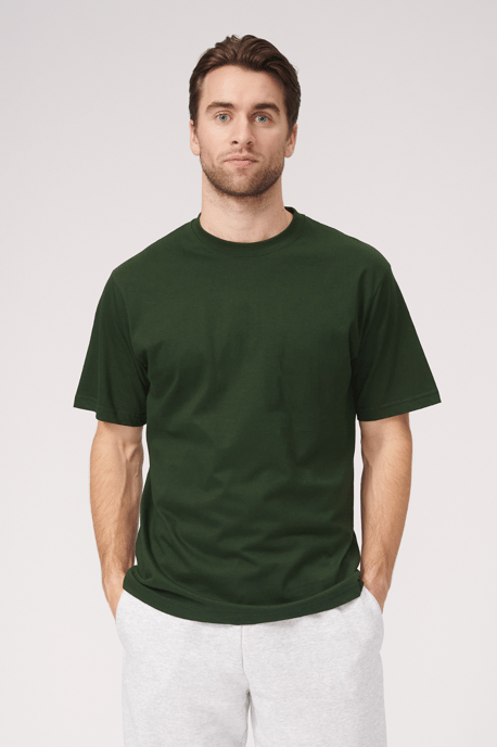 Oversized T-shirt - Donkergroen - Image 1