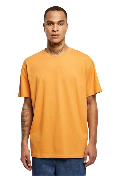 Zwaar oversized T-shirt - Oranje - Image 1