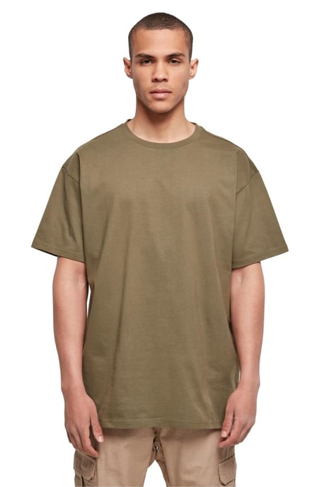 Zwaar oversized T-shirt - Olijf - Image 1