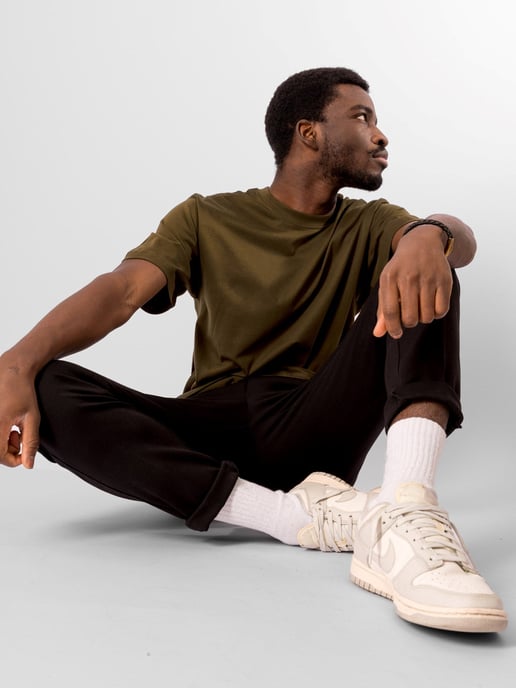 Oversized T-shirt - Olijf - Image 2