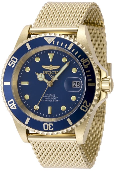 Invicta Pro Diver 48893 Heren Horloge - Automatisch Uurwerk - Roestvrij Staal met blauwe Wijzerplaat - 40mm - Image 1