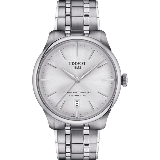 Tissot Chemin Des Tourelles Powermatic 80 Heren Horloge Zilverkleurig T1398071103100 - Image 1