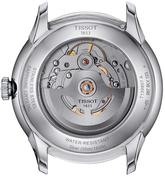 Tissot Chemin Des Tourelles Powermatic 80 Heren Horloge Zilverkleurig T1398071103100 - Image 4