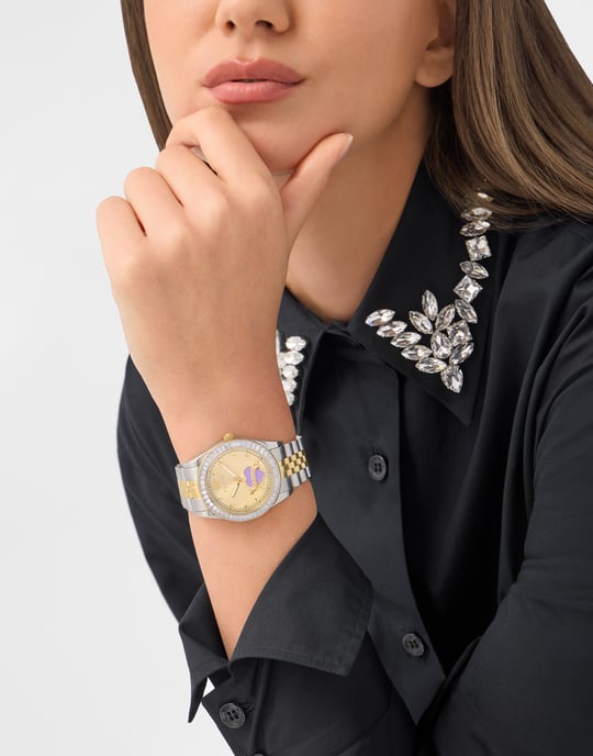 Philipp Plein Plein Valentine Dames Multikleur Horloge PW2BA0925 - Image 3