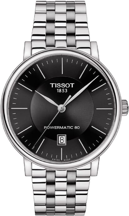 Tissot Carson Premium Powermatic 80 Heren Horloge Zilverkleurig T1224071105100 - Image 1