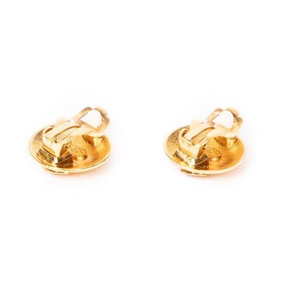 CC Crown Round Clip On Earrings  Oorbellen - Image 2