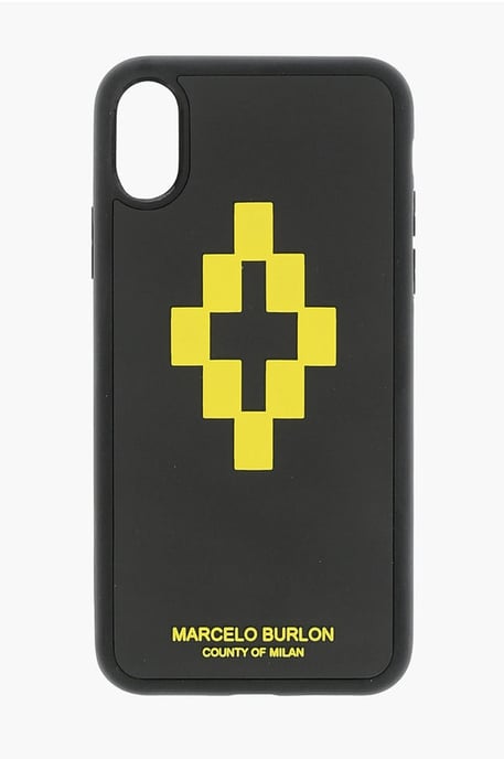 reliëf bedrukt CROSS 3D XS iPhone-hoesje in zwart - Image 1