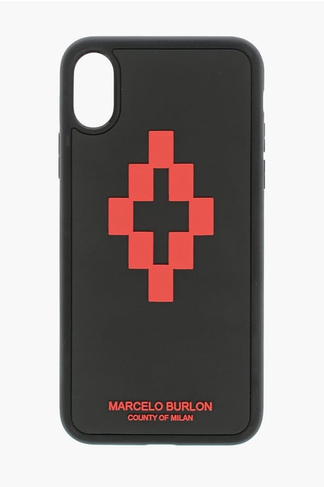 reliëf bedrukt CROSS 3D XS iPhone-hoesje in zwart - Image 1