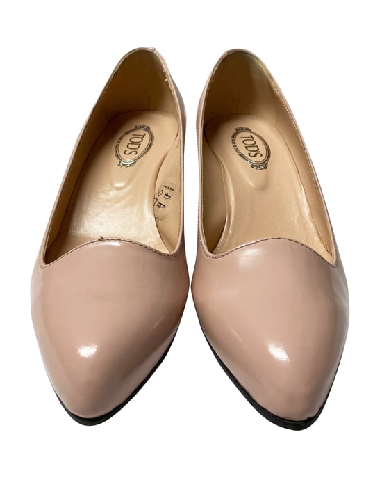 Tod's Geknipte Wedges in Roze Leer - Image 3