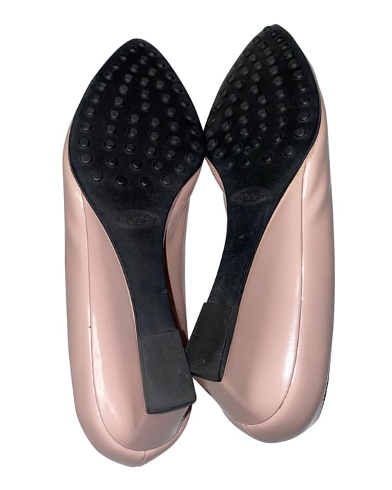 Tod's Geknipte Wedges in Roze Leer - Image 6