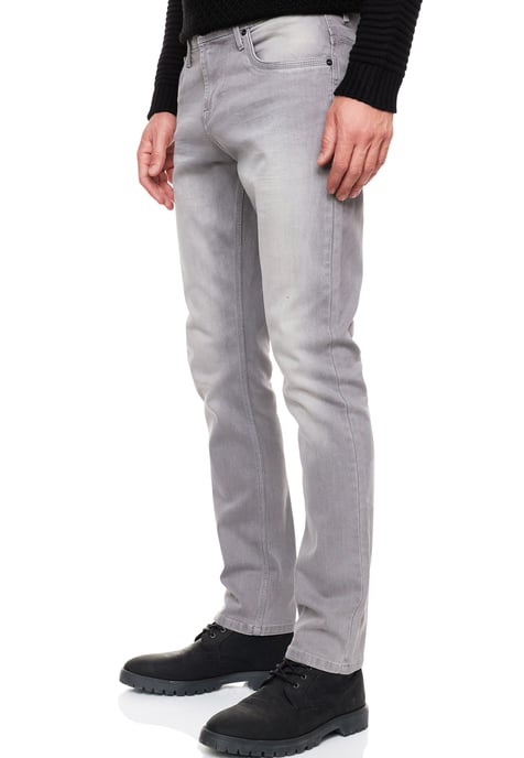 Grijze gebruikte jeansbroek "MELVIN" slim fit katoen-stretch - Image 6