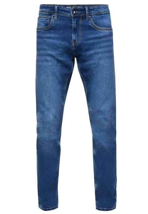 Koningsblauwe gebruikte jeansbroek "MELVIN" Slim Fit katoen-stretch - Image 1