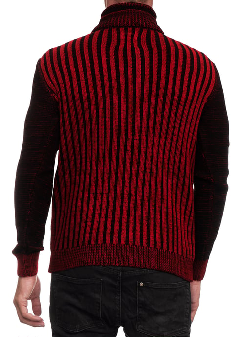 Trui met 1/2 rits in contrasterend design - Image 4