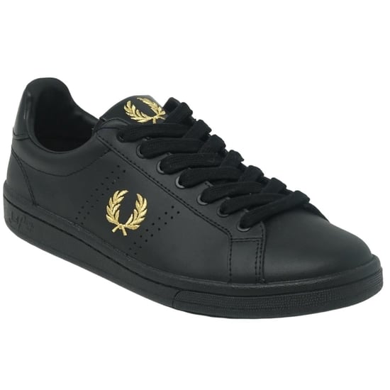 Fred Perry B4290 220 B721 Zwarte leren Tab leren sneakers - Image 2