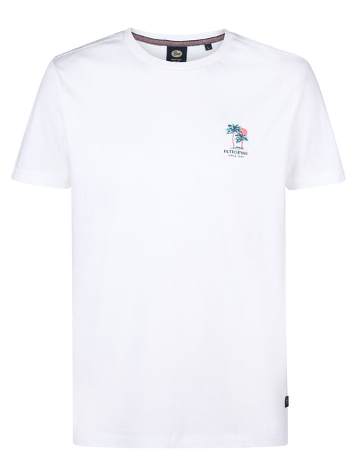 Petrol Industries - Heren Artwork T-shirt Paradise - Wit - Image 1