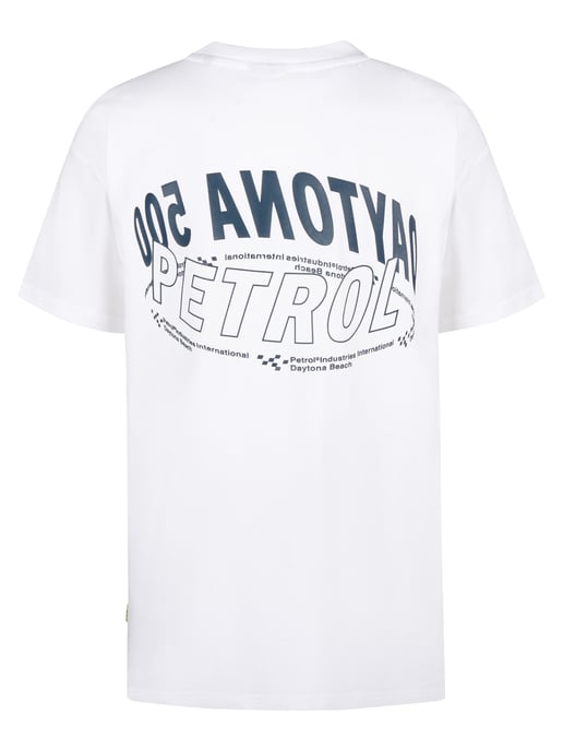 Petrol Industries - Jongens Backprint T-shirt Shoreline - Wit - Image 2