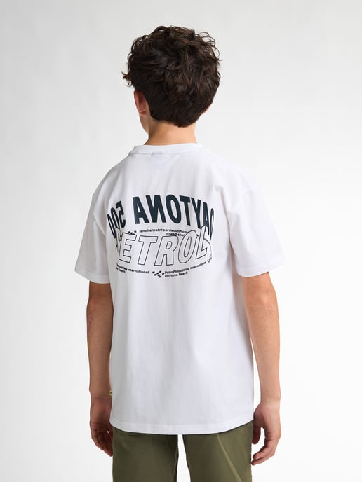 Petrol Industries - Jongens Backprint T-shirt Shoreline - Wit - Image 4