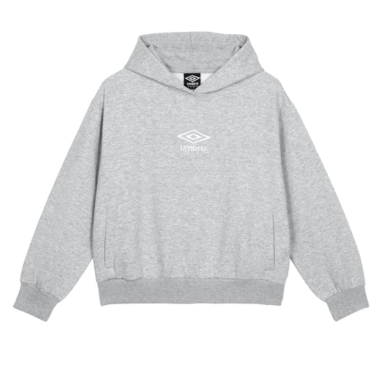 Umbro Dames/Dames Core Hoodie (Grijs gemêleerd/wit) - Image 1