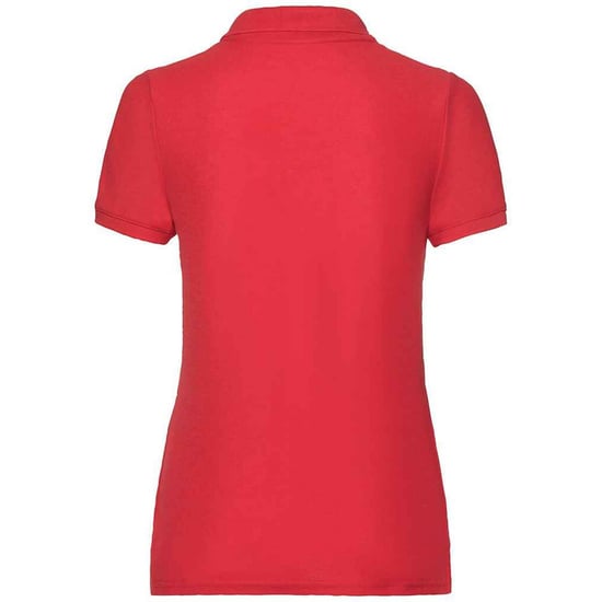 Fruit of the Loom Dames/dames Dame Fit Piqué Polo Shirt (Rood) - Image 2