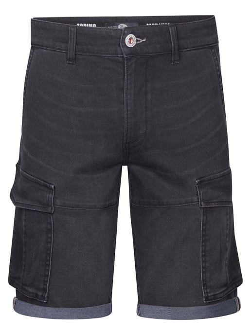 Petrol Industries - Heren Torino Cargo Short Denim Zephyr - Zwart - Image 2