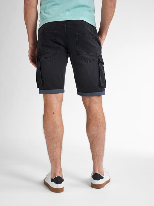 Petrol Industries - Heren Torino Cargo Short Denim Zephyr - Zwart - Image 4
