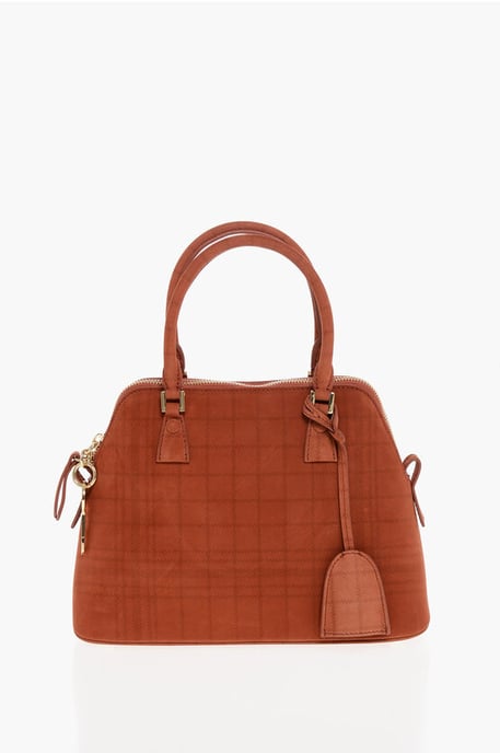 MM11 Gerecyclede suède 5AC-tas in rood - Image 1