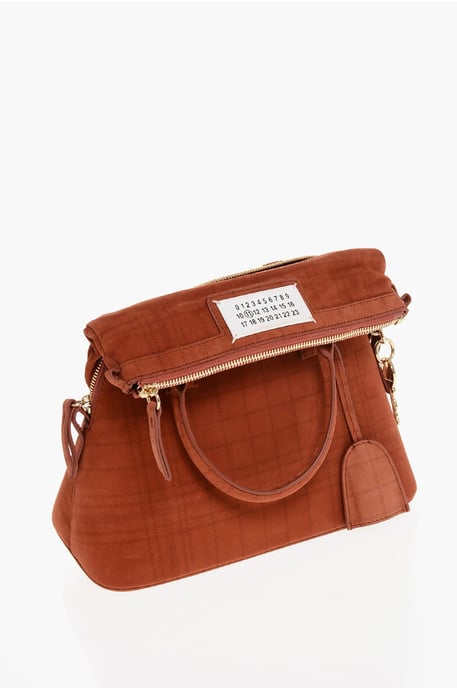 MM11 Gerecyclede suède 5AC-tas in rood - Image 4