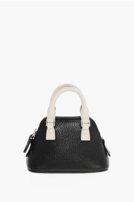 MM11 Two-Tone leren 5AC minitas in zwart en wit - Image 1