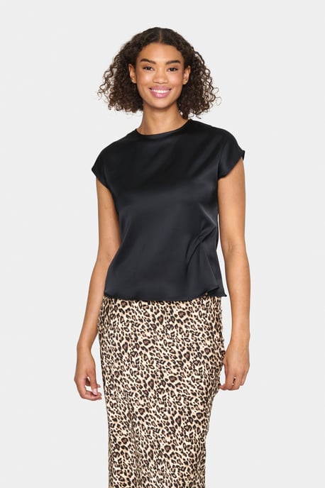 Blouse met korte mouwen Regular fit - Image 2