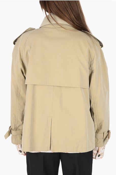MM0 MGewatteerd dubbelrijs jasje met mesh aan de binnenkant in beige - Image 2