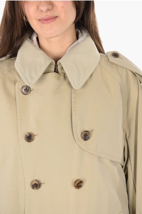 MM0 MGewatteerd dubbelrijs jasje met mesh aan de binnenkant in beige - Image 3