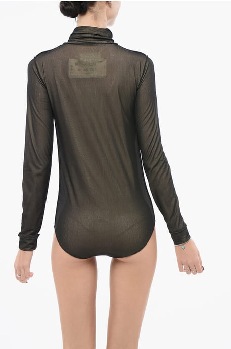 MM3 Viscose gelaagde body in bruin - Image 2