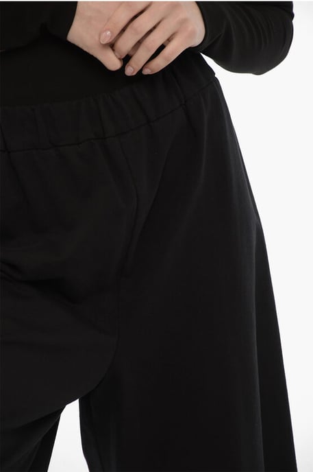 Katoenen shorts met patch in zwart - Image 3