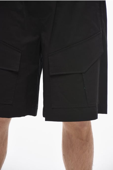 Baggy Fit JORDAN Cargo Shorts met klepzakken in zwart - Image 3
