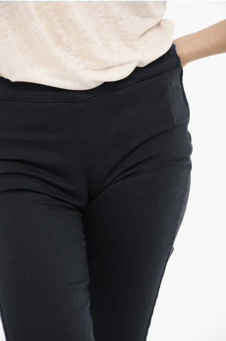Shorts met omslag en gouden sluiting in blauw - Image 3