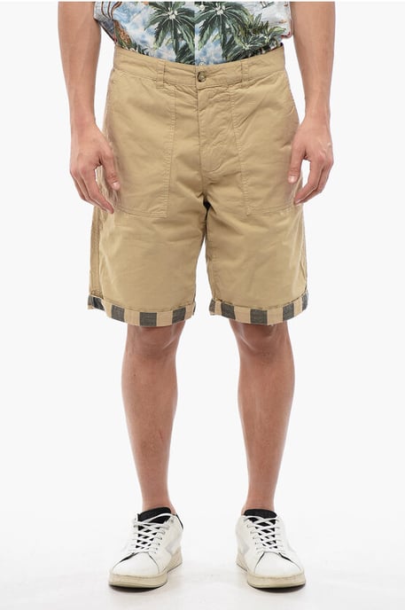Omkeerbare Buffalo Shorts in Beige - Image 1
