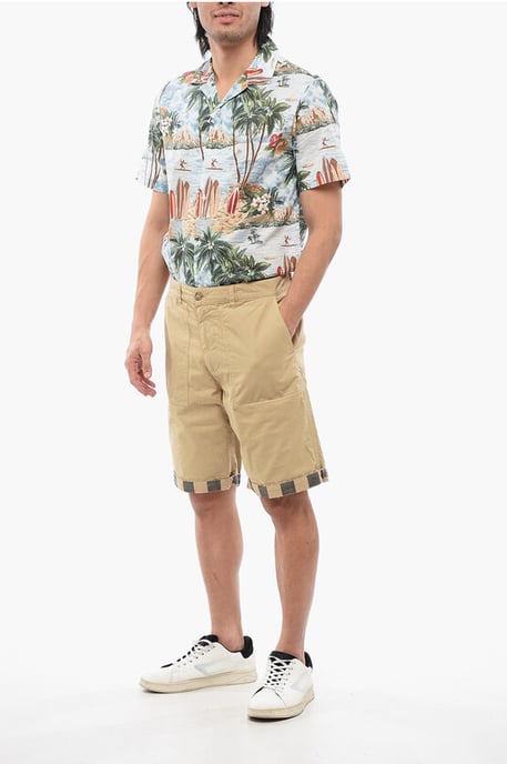 Omkeerbare Buffalo Shorts in Beige - Image 4