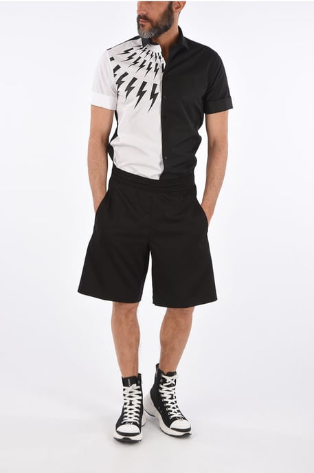 CITY Shorts met trekkoord in zwart - Image 4