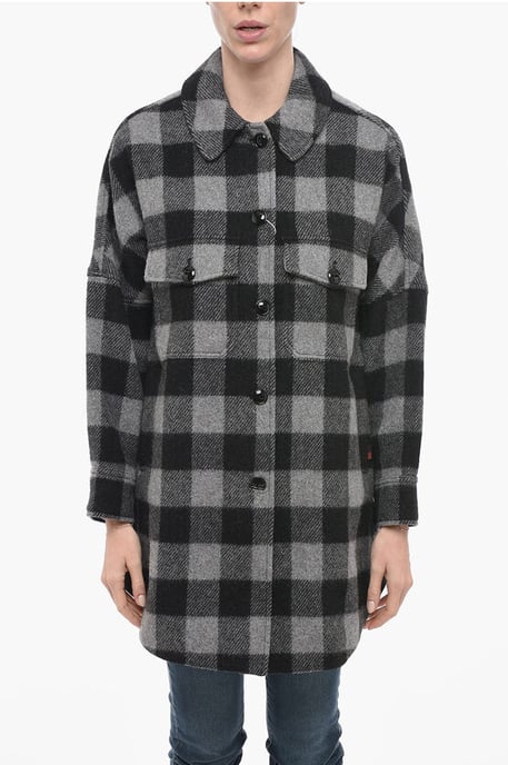 BUFFALO Overshirt van wolmix in grijs - Image 1