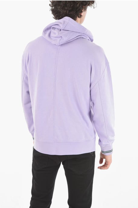 JAMES HARDEN x NEIL BARRETT Easy Fit Hoodie met bedrukt logo in violet - Image 2