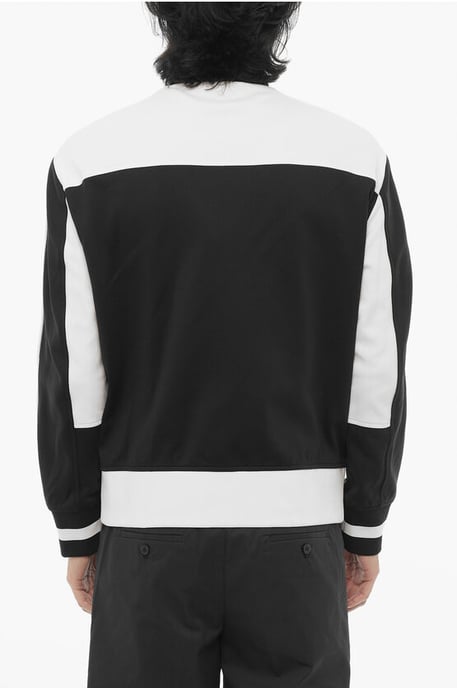 Tweekleurige SPORT MODERNIST sweatshirt met rits in zwart en wit - Image 2