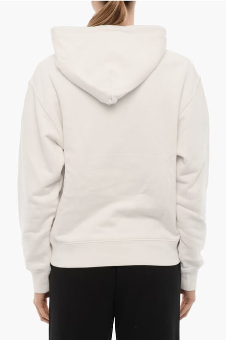 Effen STOPPERS hoodie met afneembare ketting in wit - Image 2
